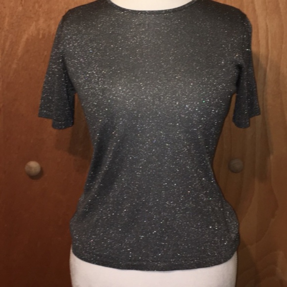 Short sleeve sparkly shirt